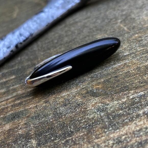 Free People Jewelry - NEW Silver & Onyx Deco Statement Ring